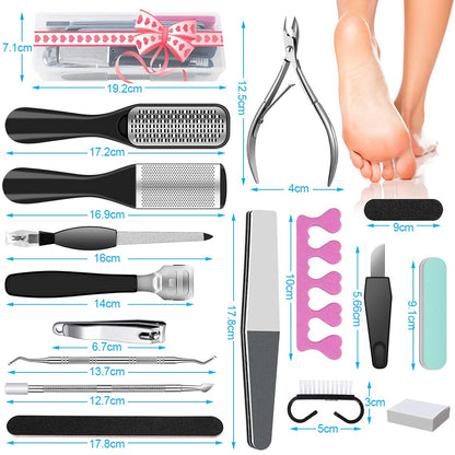 23 in 1 Professional Pedicure Tools Set Foot Care