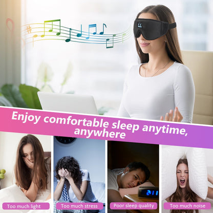 Bluetooth Sleeping Headphones Eye Mask Sleep Headphones