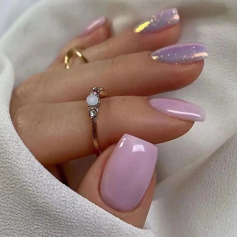 Press On Nails Kit with Glue and gel stickers Reusable Tips