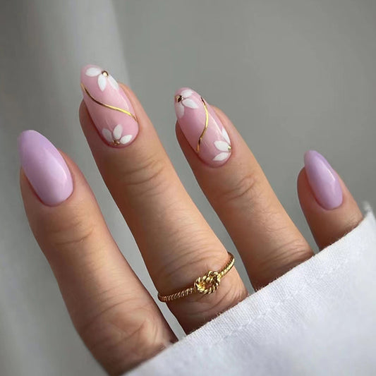 Press On Nails Kit with Glue and gel stickers Reusable Tips