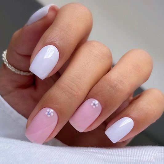 Press On Nails Kit with Glue and gel stickers Reusable Tips