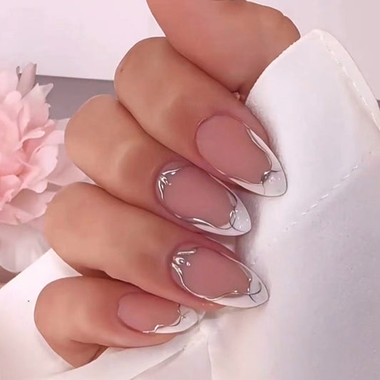 Press On Nails Kit with Glue and gel stickers Reusable Tips