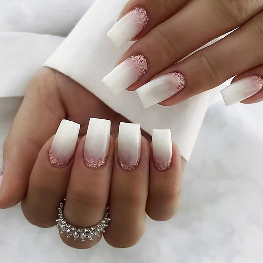 Press On Nails Kit with Glue and gel stickers Reusable Tips