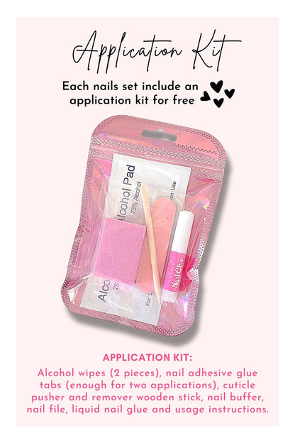 “Cloudy Sky”  Press On Nails Set
