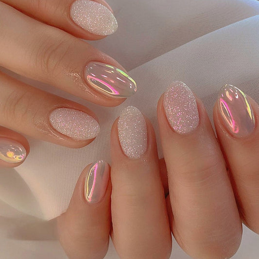 Press On Nails Kit with Glue and gel stickers Reusable Tips
