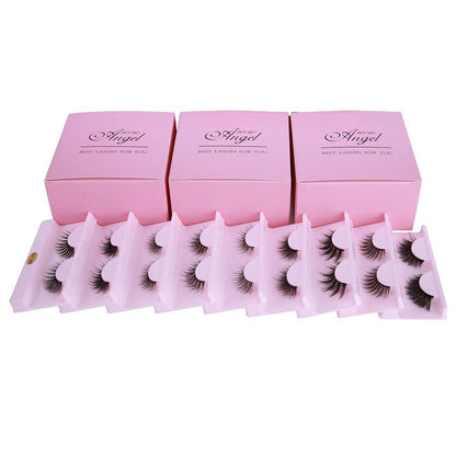 Mink Lashes Wholesale Luxury Dramatic Cruelty 3D Eyelashes Set Faux
